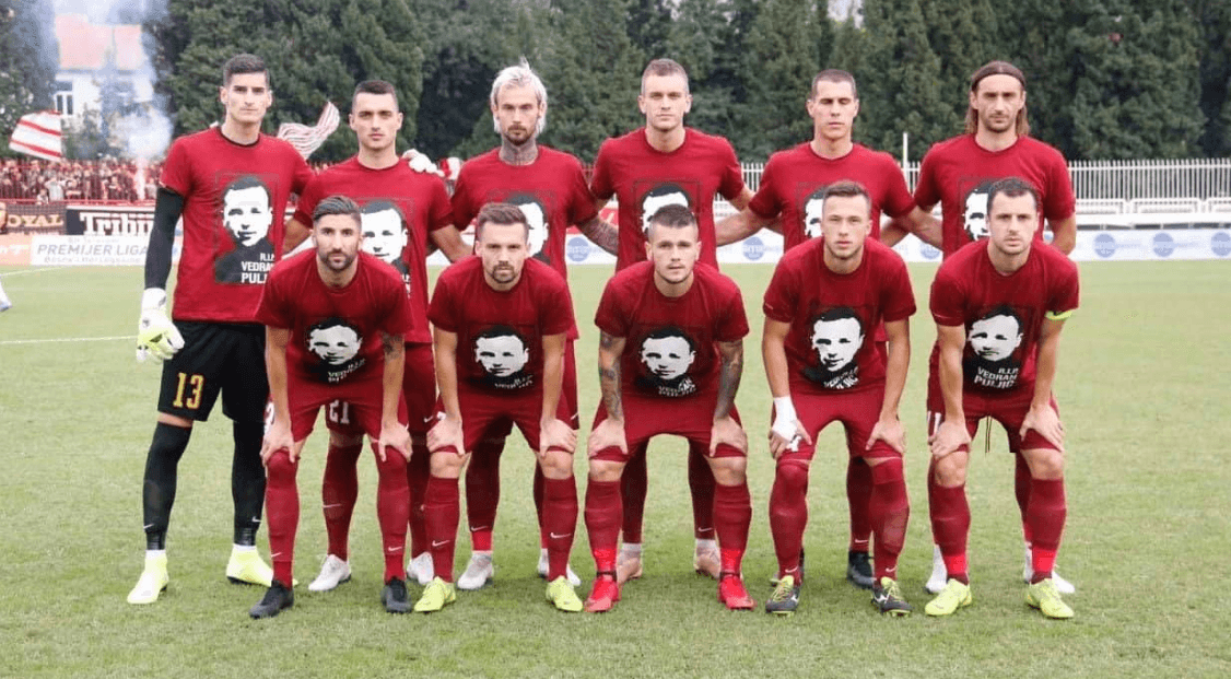 Igrači Sarajeva izašli u majicama s likom Vedrana Puljića