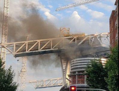 Požar na stadionu Reala - Avaz