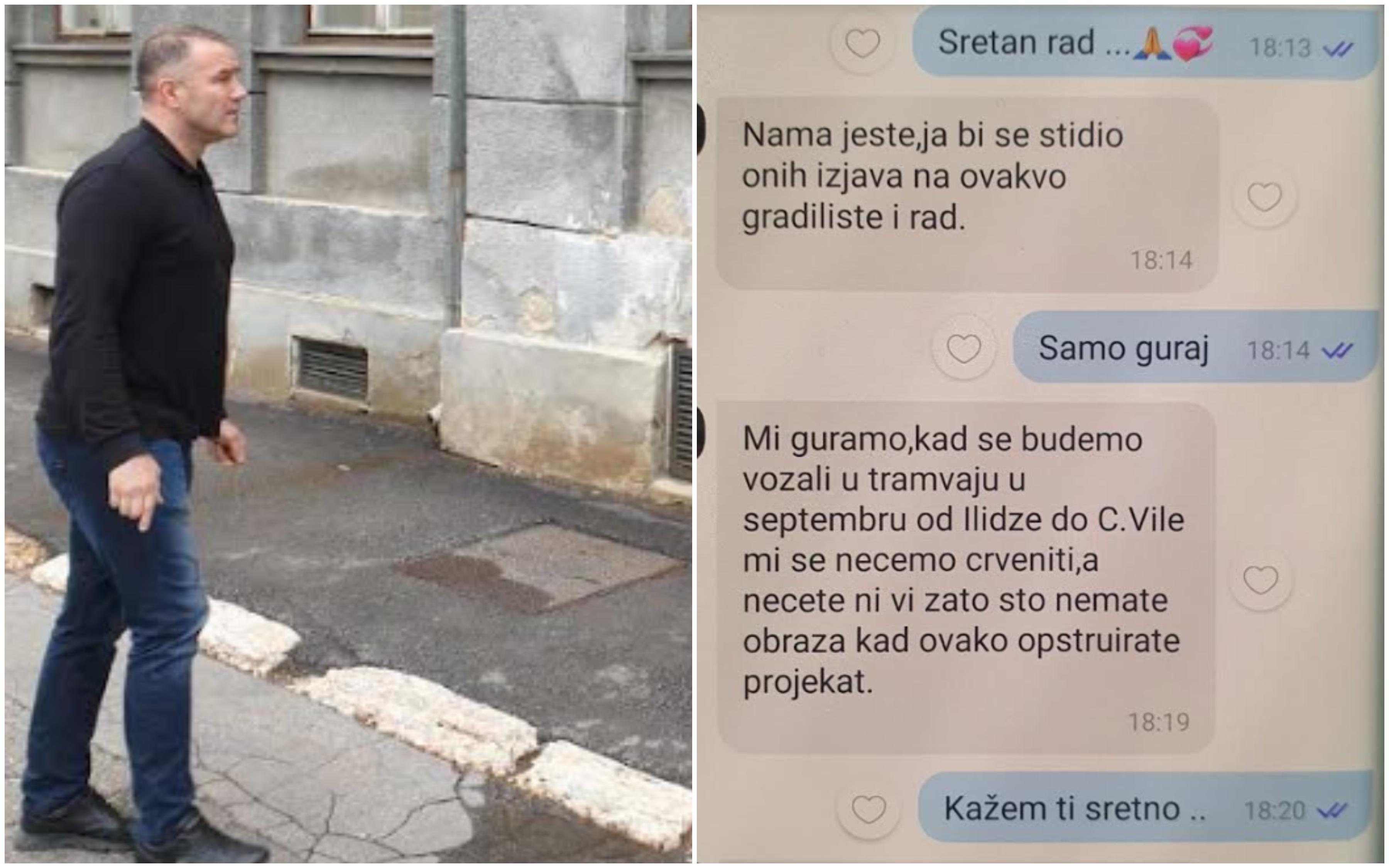 Dževad Poturak prijavio policiji prijeteće poruke: Traže od mene da ne kritiziram javašluk u obnovi tramvajske pruge