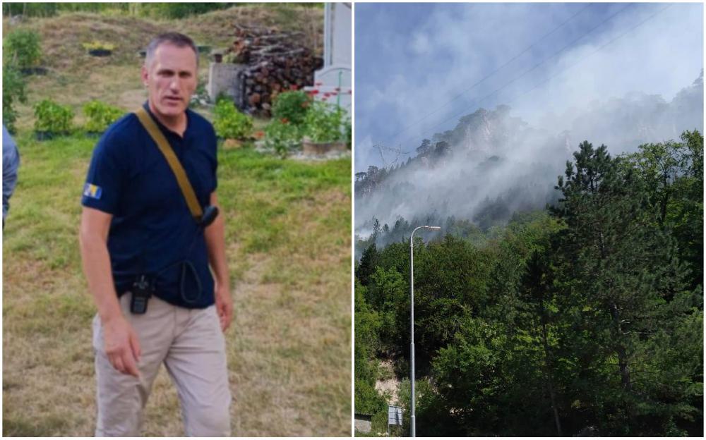 Husein Hodžić za "Avaz": Požar na Boračkom jezeru je i dalje aktivan, vatrogasci su na terenu