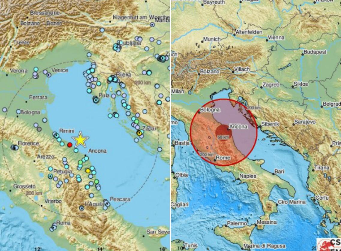 Zemljotres jačine 5,7 stepeni zatresao Italiju, osjetio se i u BiH