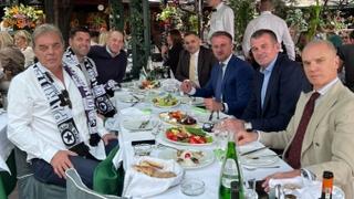 Uprave klubova smiruju strasti: Čelnici zajedno na ručku, predsjednik Reala sa šalom Partizana