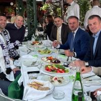 Uprave klubova smiruju strasti: Čelnici zajedno na ručku, predsjednik Reala sa šalom Partizana