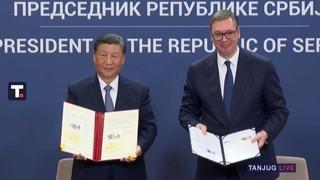 Predsjednici Srbije i Kine, Vučić i Đinping, potpisali Zajedničku izjavu