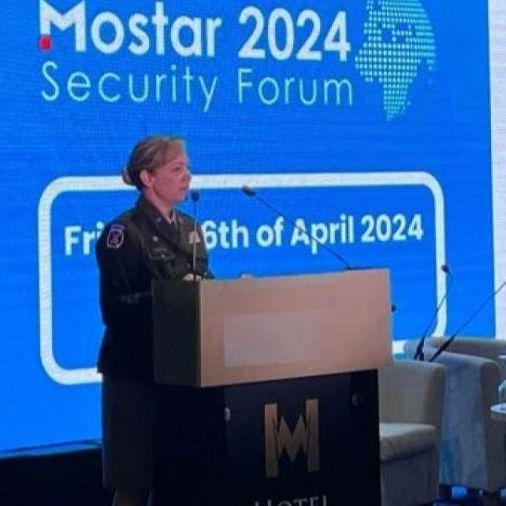 Brigadna generalica Mekgaha u Mostaru: Bez NATO-a nema sigurnosti u Evropi