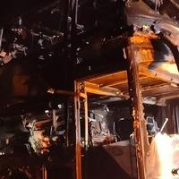 Burna noć u Sloveniji: Zapalio se autobus iz BiH, srećom nema povrijeđenih