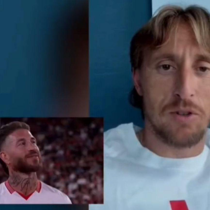 Ramos u suzama na dočeku u Sevilji: Pogledajte reakciju kada su mu pustili Modrićevu poruku