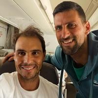 Rafa i Novak se sreli u avionu, pa susret ovjekovječili fotografijom od milion dolara