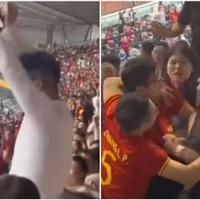Video / Kineski navijači pobjesnili zbog provokacije s dresom Sona: Uslijedio žestok sukob na tribinama