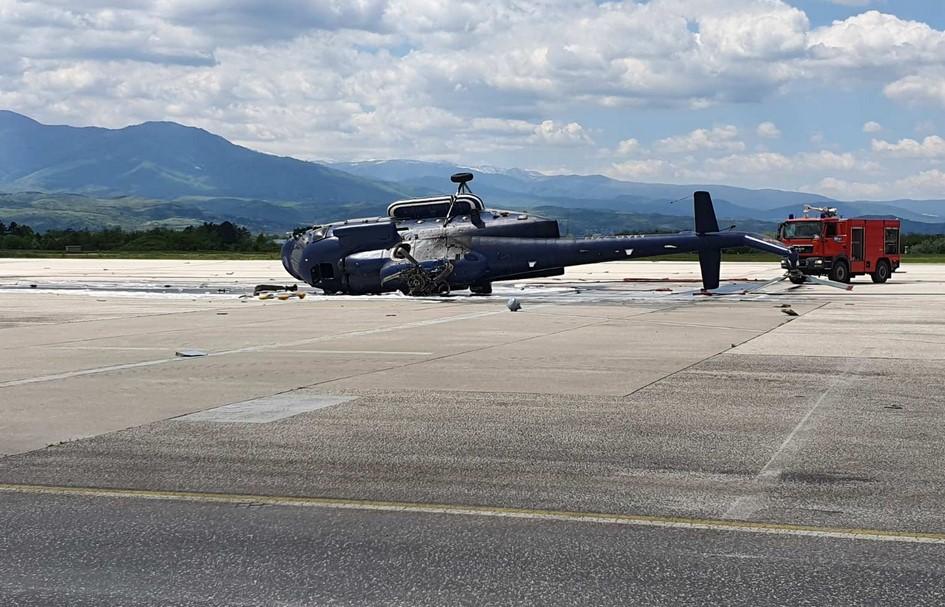 Prevrnuo se helikopter policije Sjeverne Makedonije