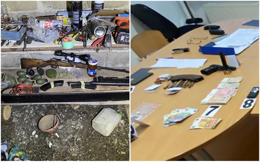 Granična policija u Gati kod Bihaća u pretresu kuće i pomoćnih objekata pronašla opojnu drogu, puške, bombe...