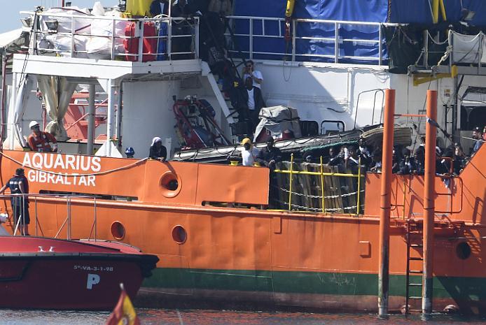 Brod ''Aquarius'' s migrantima stigao u Španiju