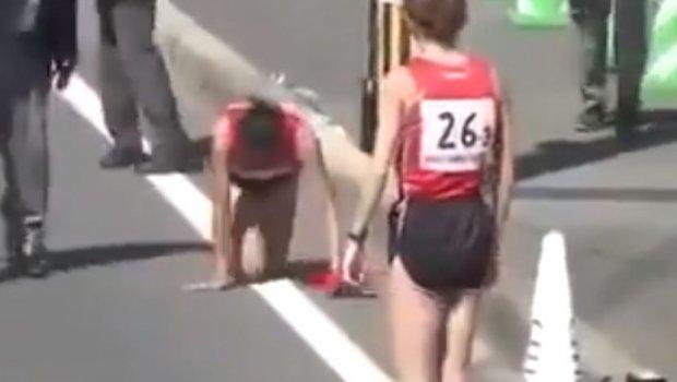 Slomila je nogu 200 metara prije cilja trke, a onda je puzala do kraja
