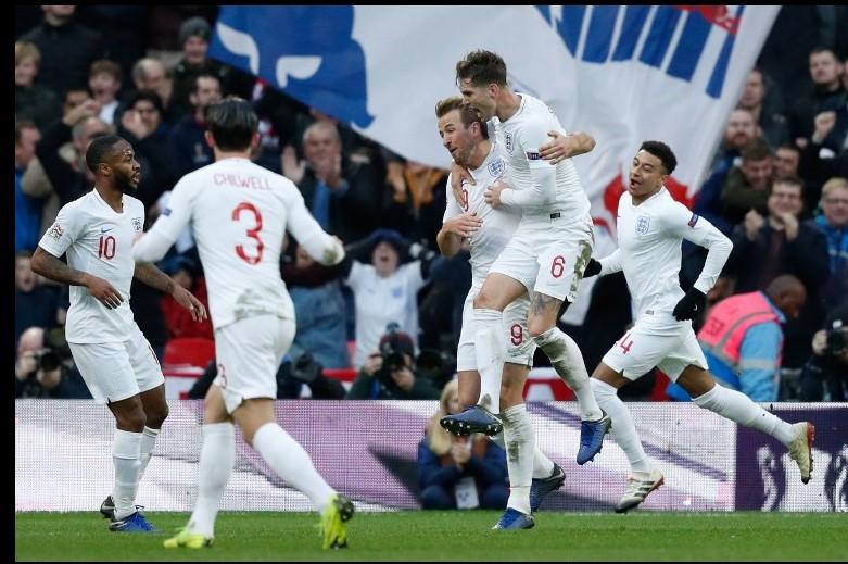 Slavlje igrača Engleske nakon pobjedničkog gola - Avaz