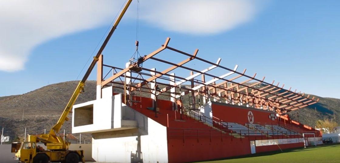 Stadion "Rođeni": Izgradnja čelične konstrukcije na zapadnoj tribini - Avaz
