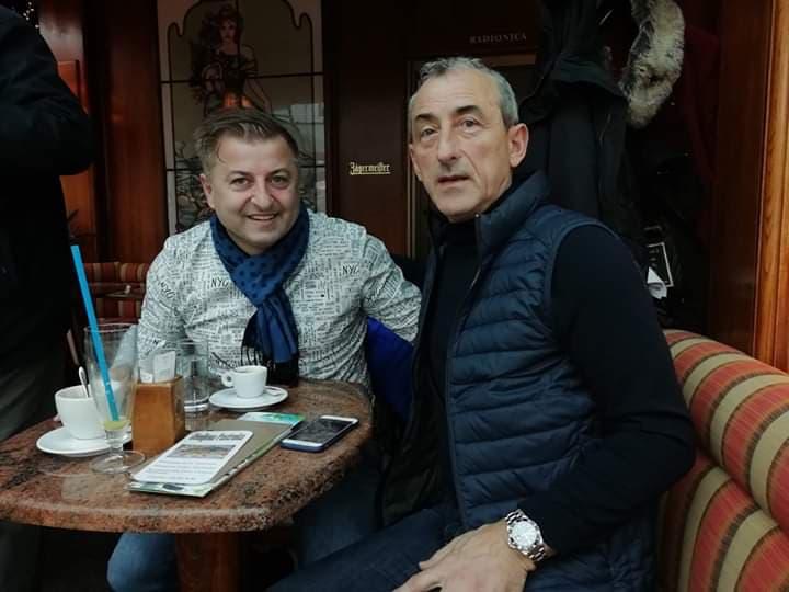 Mehmed Baždarević:  U društvu sa sportskim novinarom Muhamedom Bikićem - Avaz