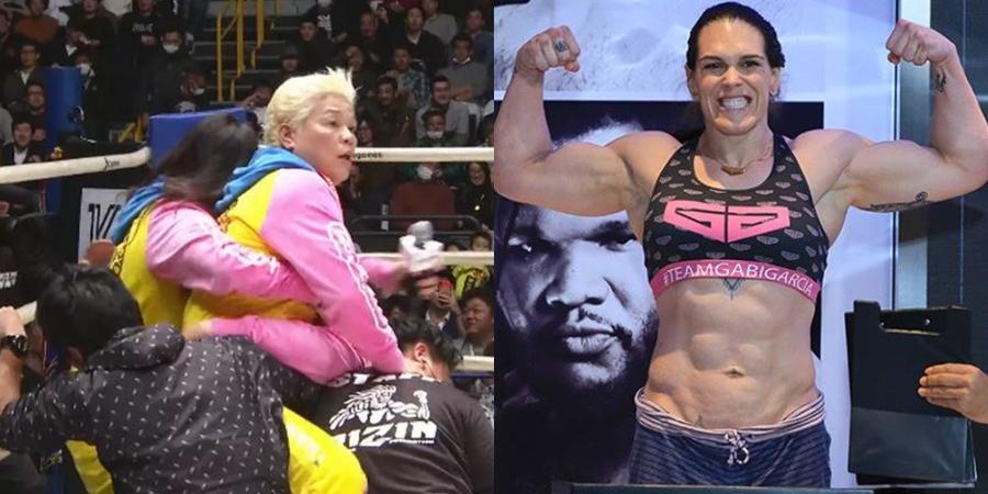 Ljuta japanska bakica napala Gabi Garciju u ringu nakon što je Brazilka slavila