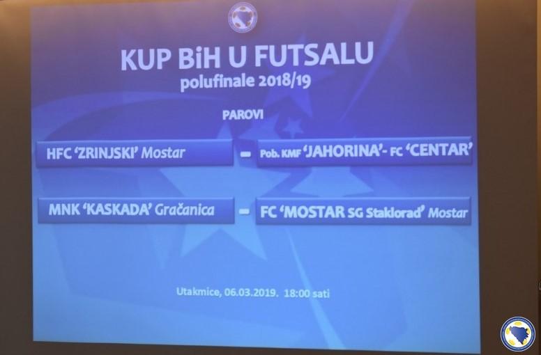 Poznati polufinalni parovi Kupa BiH u futsalu
