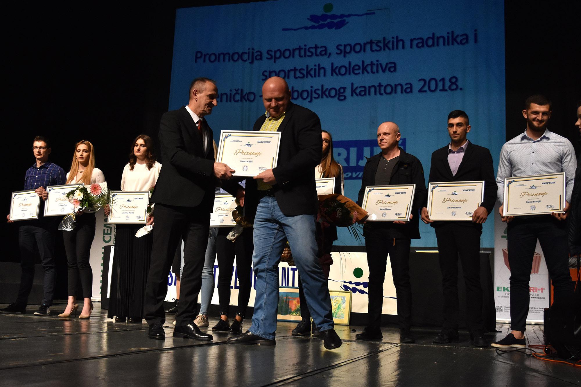 Manifestacija "Sportista Zeničko-dobojskog kantona 2018" - Avaz