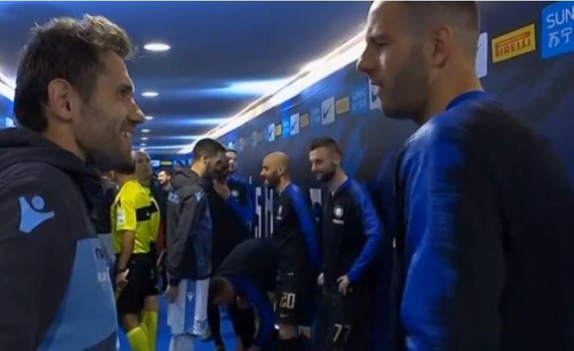 Lulić i Handanović razgovarali prije početka utakmice: Kod nas je reprezentacija kao da dođeš malo na odmor