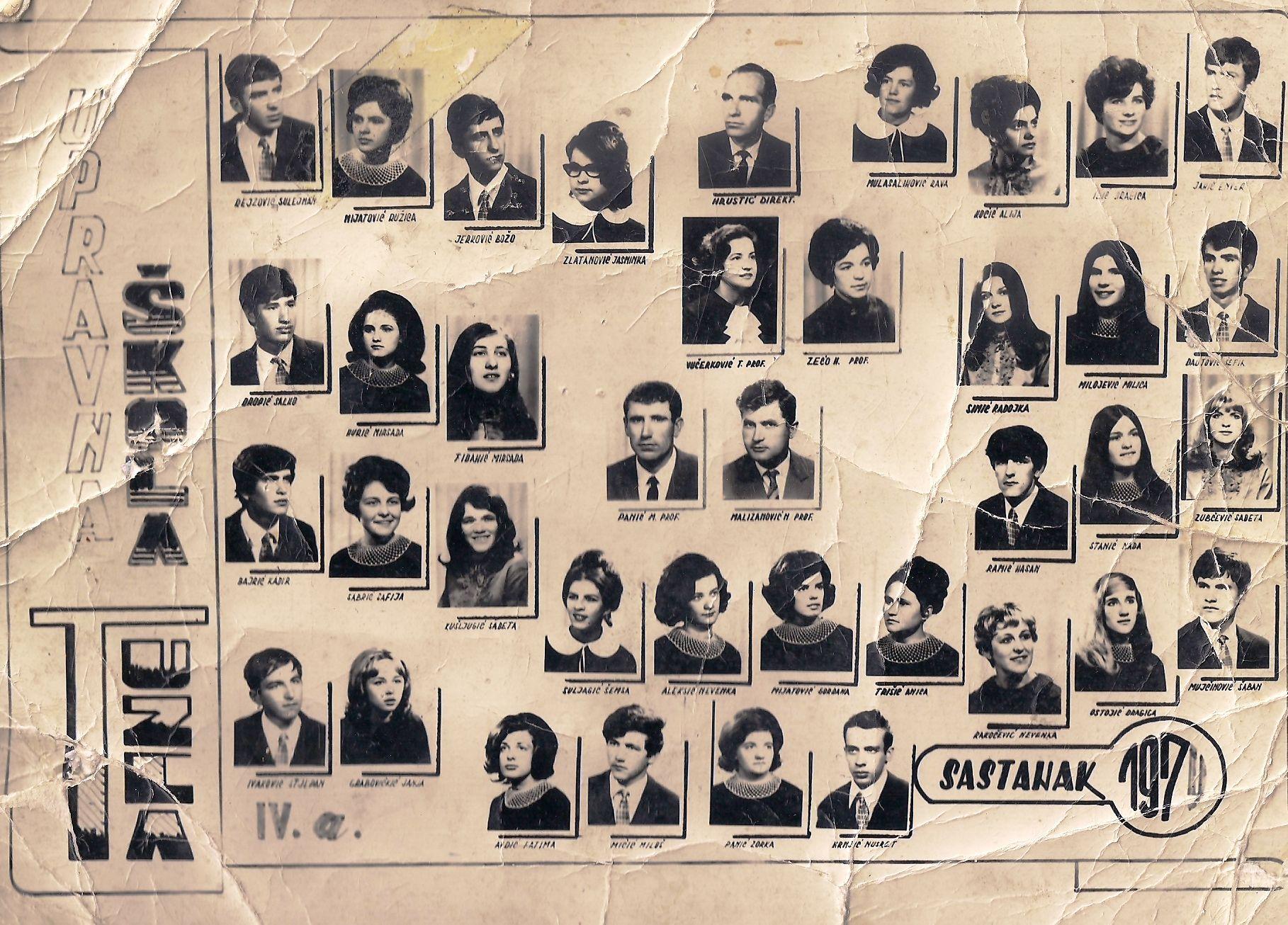Maturanti Upravne škole Tuzla – generacija 1969. - Avaz