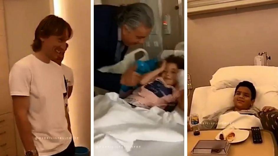 Luka Modrić posjetio bolesnu dječicu u Kuvajtu i podijelio im poklone