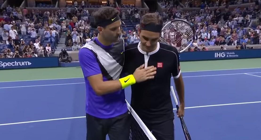 Dimitrov i Federer nakon meča - Avaz