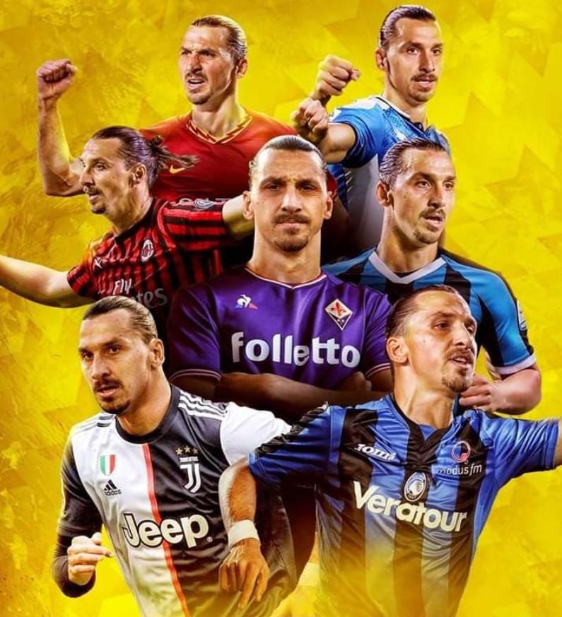 Ibrahimović u različitim dresovima - Avaz