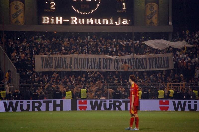Poruka BHFanaticosa na utakmici protiv Rumunije - Avaz