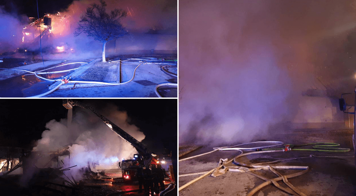 Veliki požar u Termama Čatež: Izgorio je dio termalne rivijere
