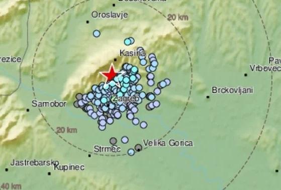 Zagreb ponovo pogodio zemljotres