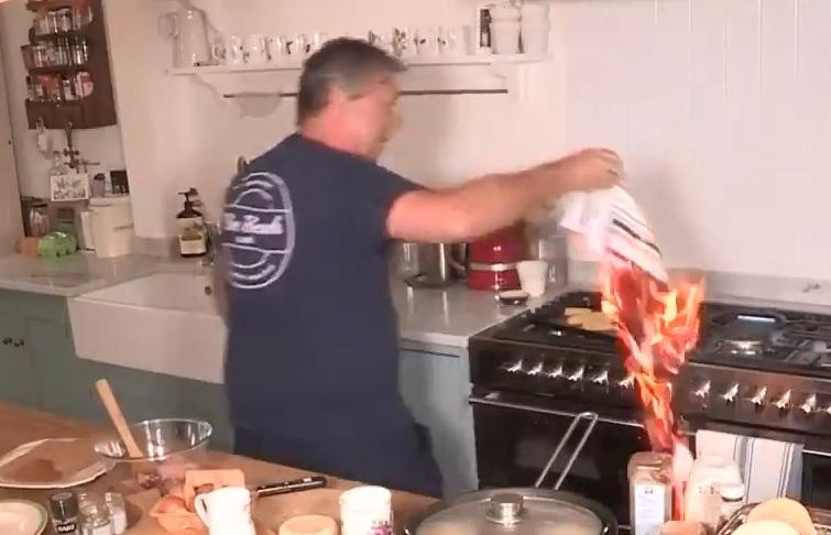 Kuhar izazvao požar u programu uživo