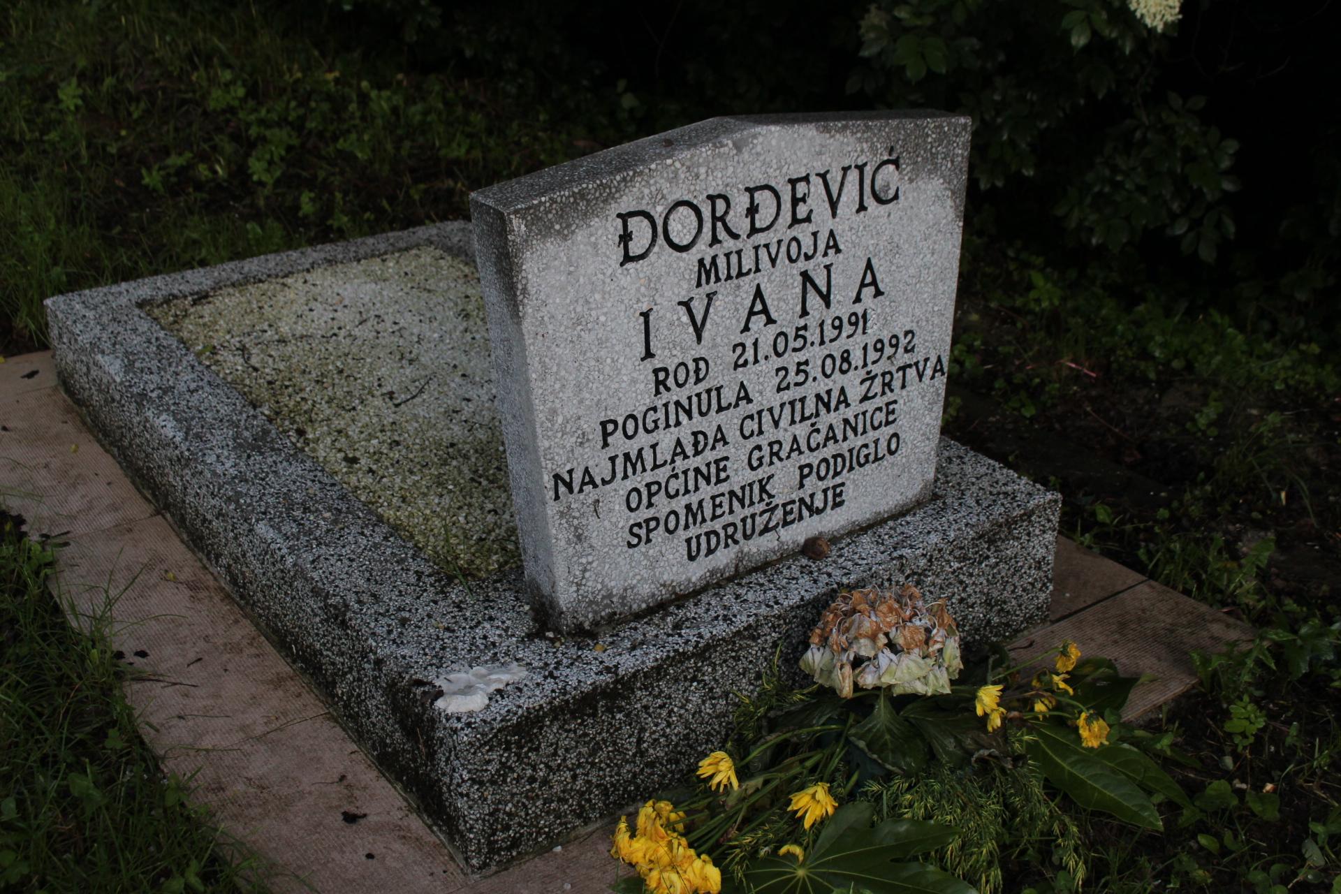 Grob dvogodišnje Ivane Đorđević - Avaz