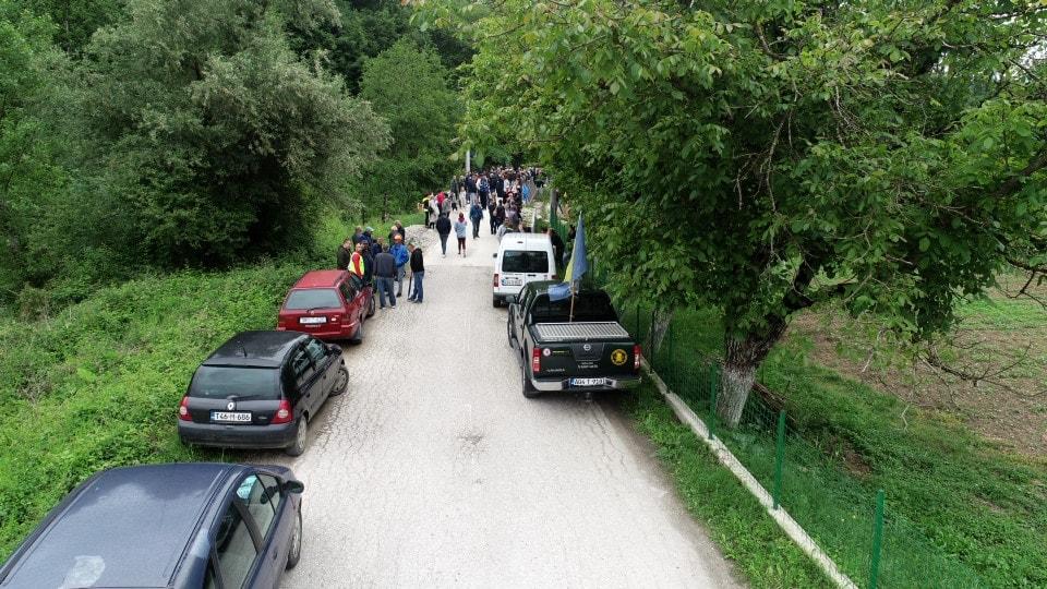 Na mostu u Goranskom polju kod Buturović Polja jutros su se okupili mještan - Avaz