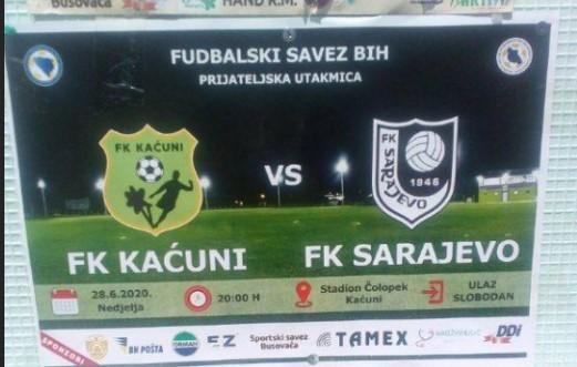 Plakat za utakmicu: Otvaranje stadiona ipak bez Sarajeva - Avaz
