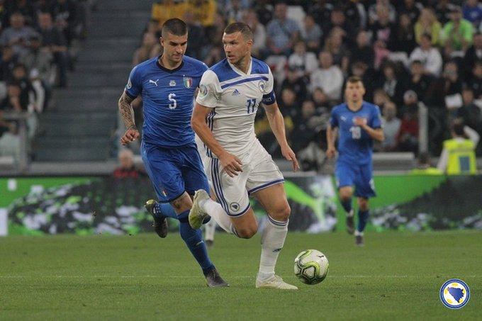 Reprezentacija BiH protiv Italijana na stadionu Artemio Franki