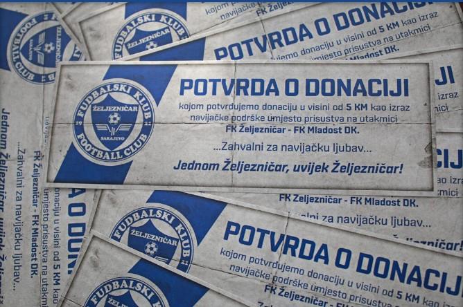 U toku jučerašnjeg dana putem online prodaje FK Željezničar prodao je 1.122 ulaznice/donacije - Avaz