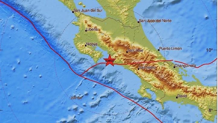 Zemljotres jačine šest stepeni pogodio Kostariku