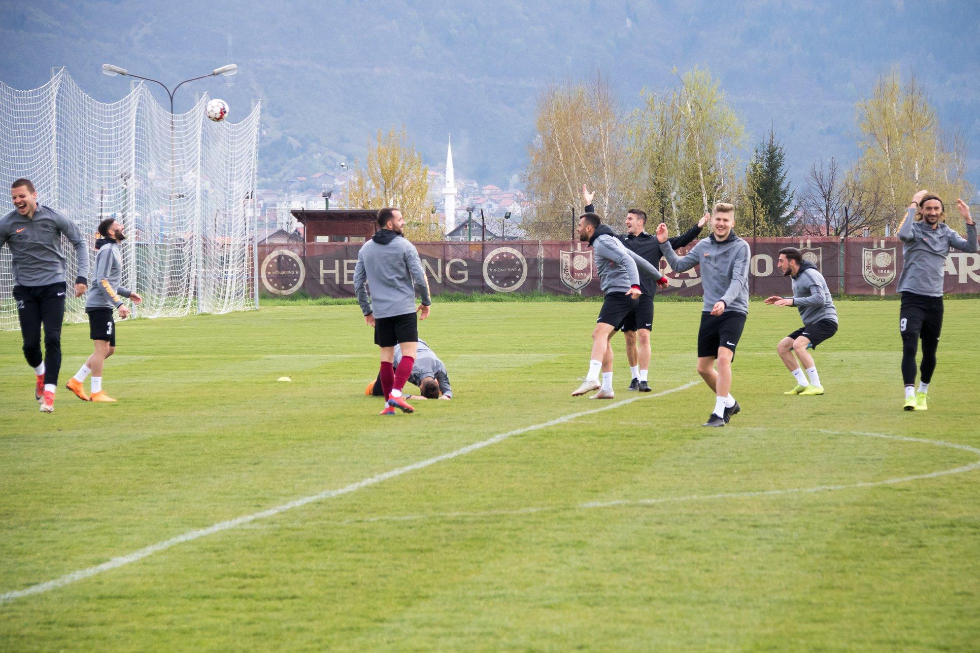 Sa treninga bordo tima  u Trening centru FK Sarajevo - Avaz