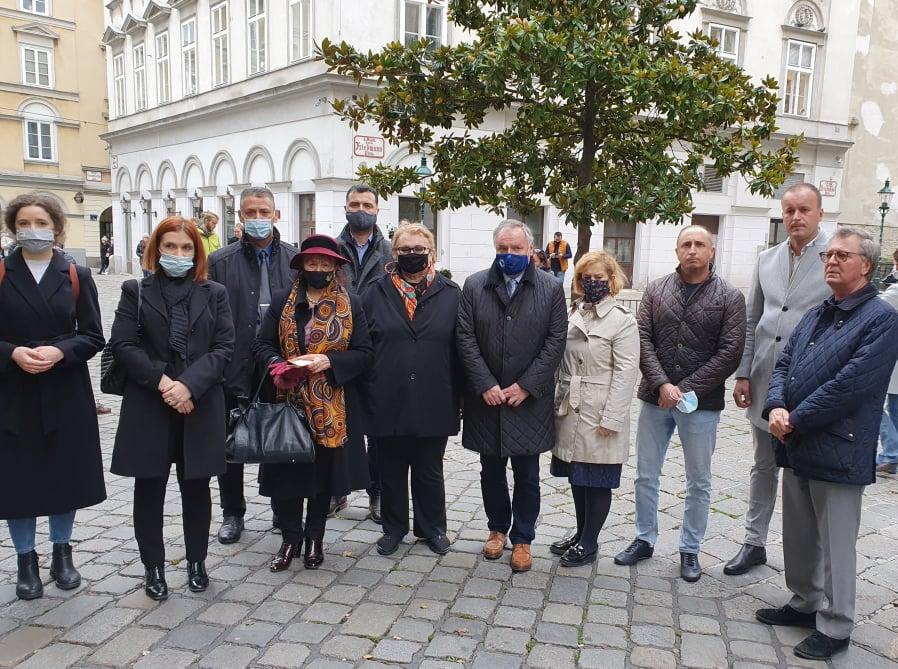 Ministrica Turković, ambasador BiH Kozarić i predstavnici bh. udruženja u Austriji odali počast žrtvama
