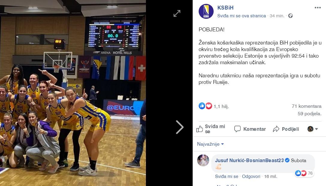 Nurkić ostavio komentar - Avaz