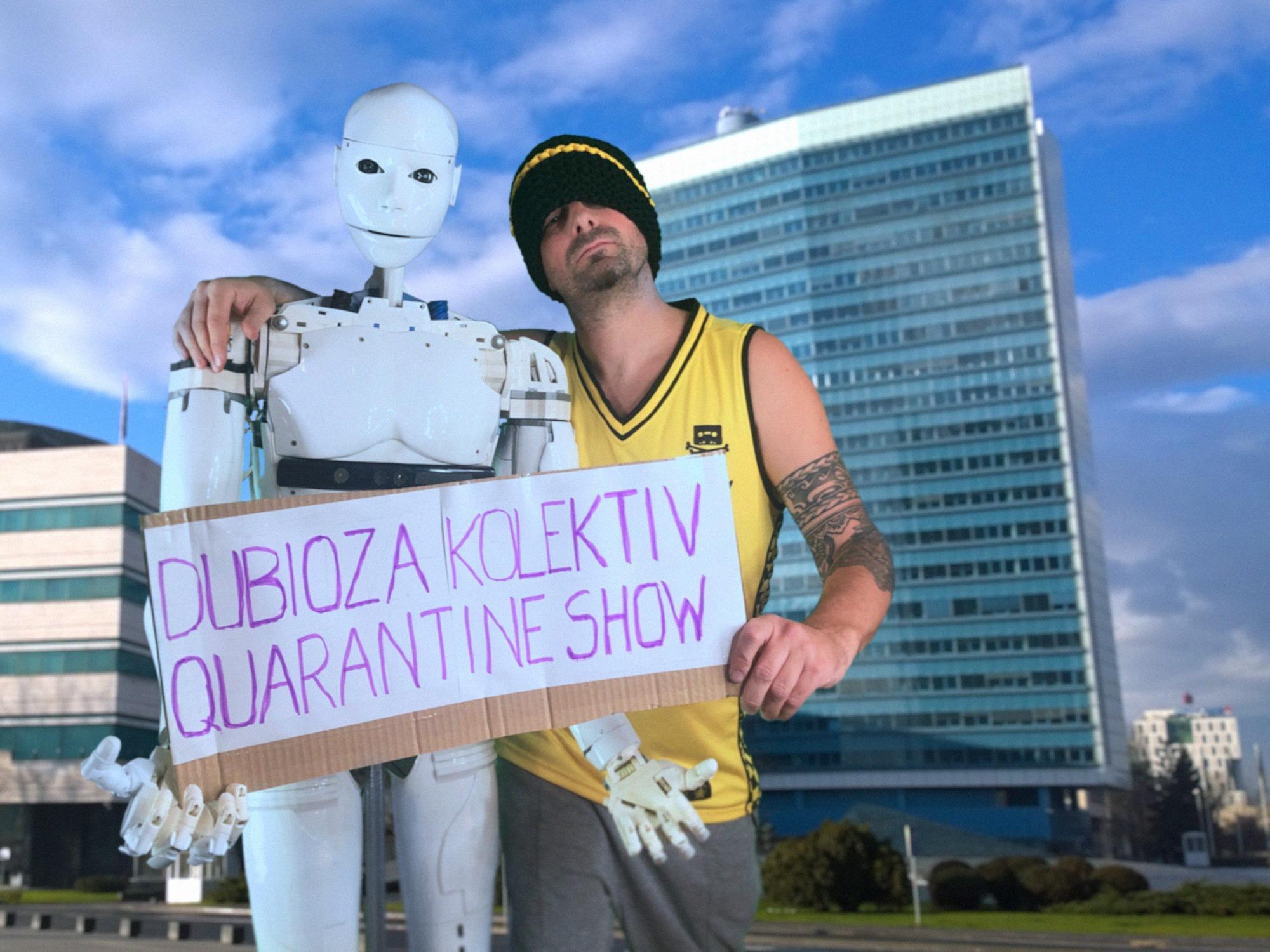Brano Jakubović s robotom Robijem Megabajtom - Avaz