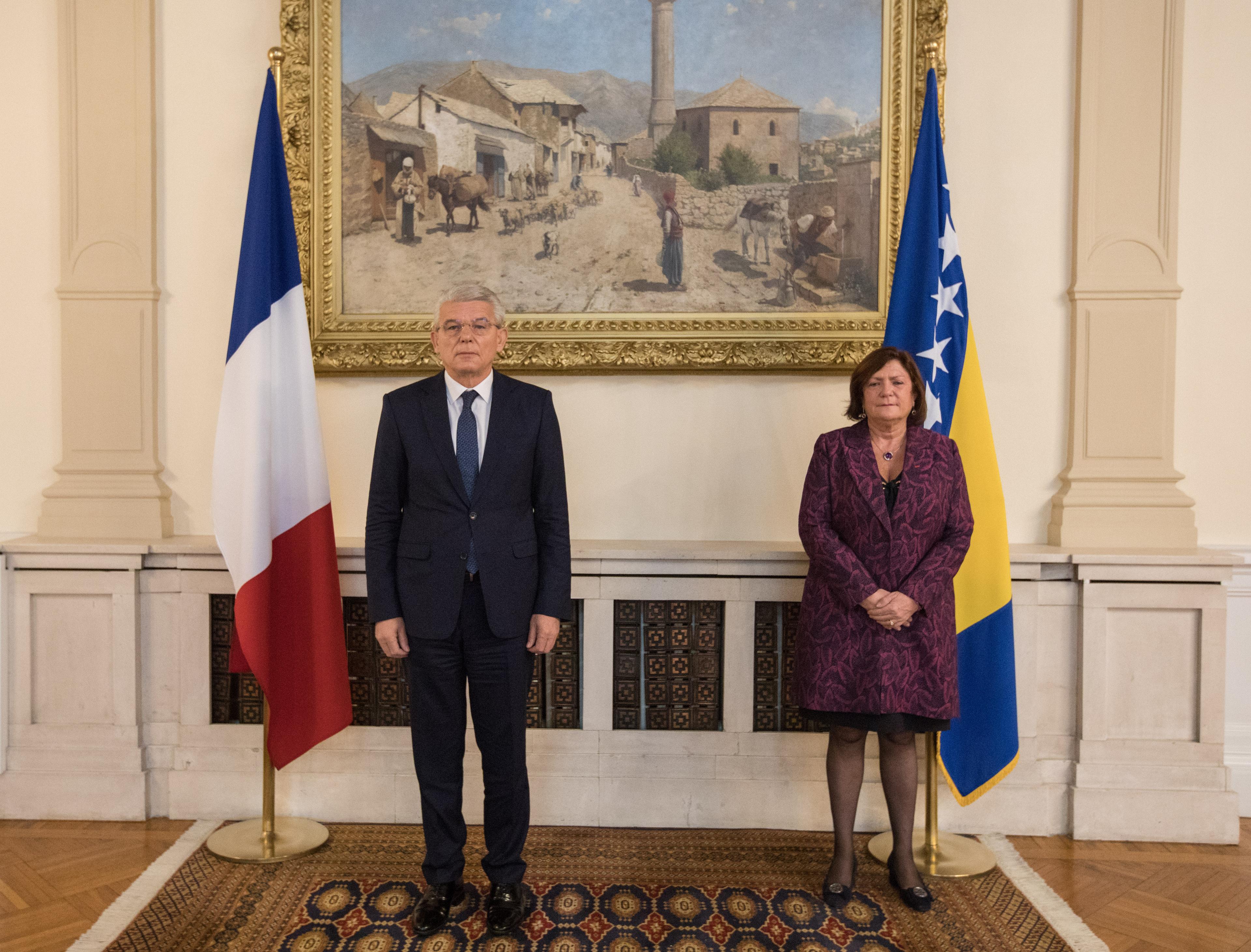Džaferović primio akreditivno pismo nove ambasadorice Francuske u BiH
