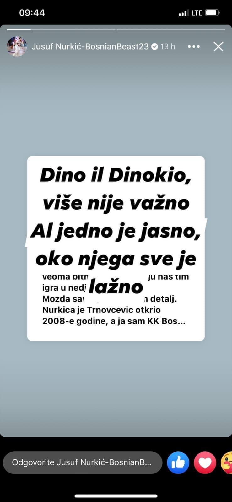 Nurkić se oglasio na Instagramu - Avaz