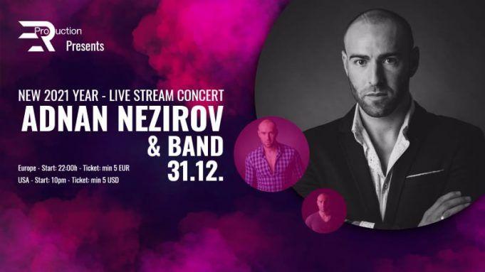 Doček Nove godine uz online koncert Adnana Nezirova - Avaz