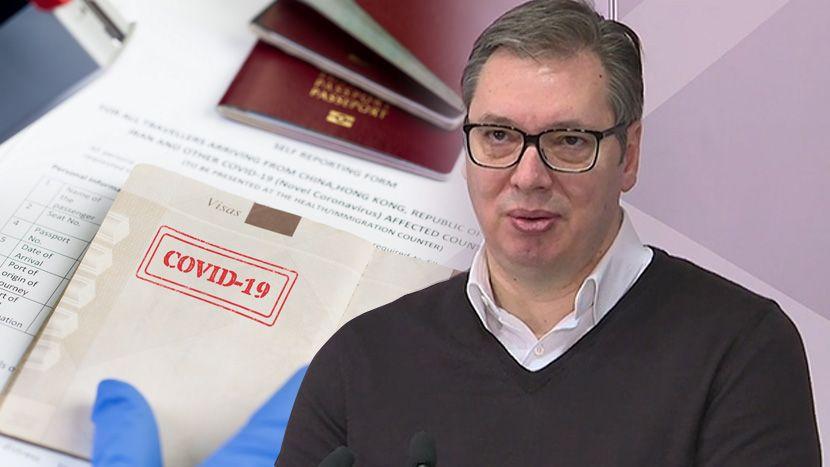 Vučić šokiran: Uvode covid pasoše, a nismo dobili vakcine od EU, nula, krompir