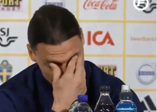 Pogledajte kako je Zlatan Ibrahimović zaplakao na današnjoj press-konferenciji