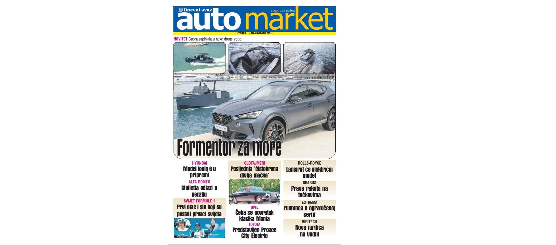 Poklon prilog našim čitaocima u utorak: Automarket / Cupra zaplovila u nove vode, Formentor za more