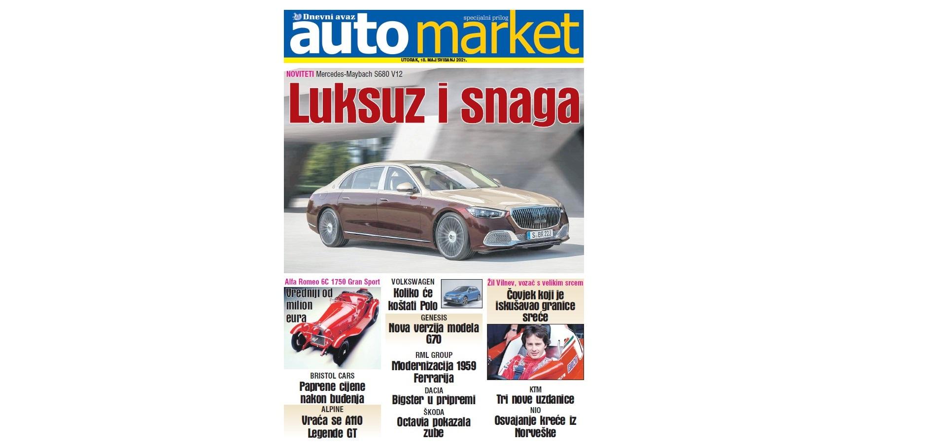 Naslovnica "Automarketa" - Avaz