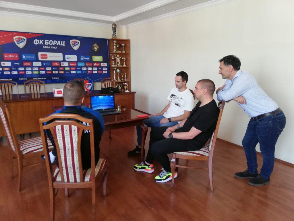 Današnji žrijeb u trofejnoj sali na Gradskom stadionu u Banjaluci ispratili su članovi Borčevog stručnog štaba - Avaz